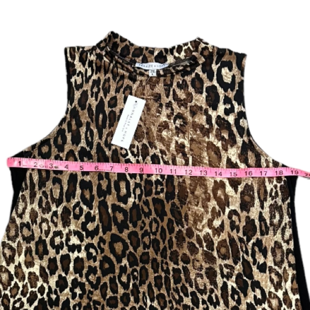 ANNALEE + HOPE Leopard A Line Sleeveless Dress Size Ladies Large NWT - Picture 4 of 8